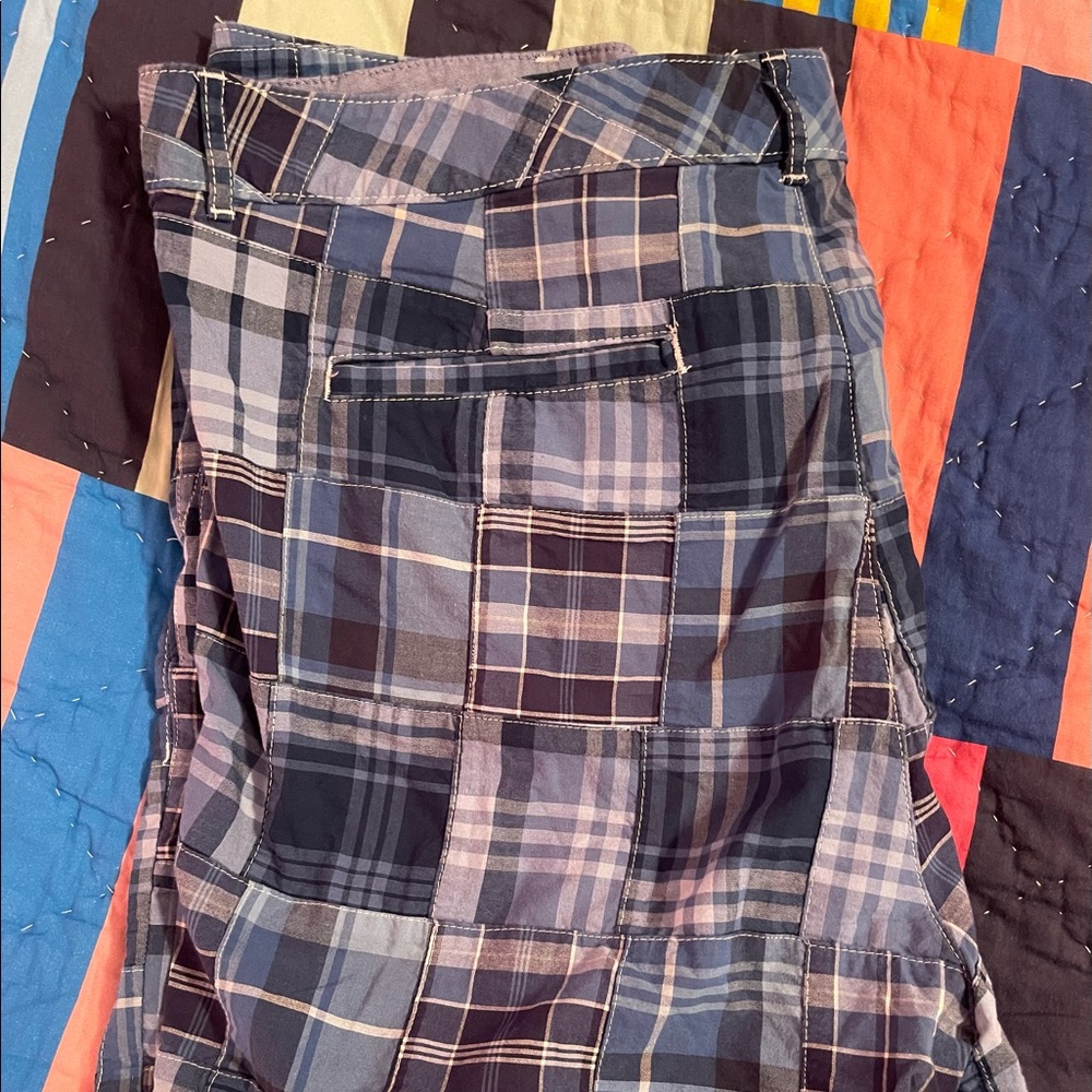 LL Bean Cotton Plaid Shorts